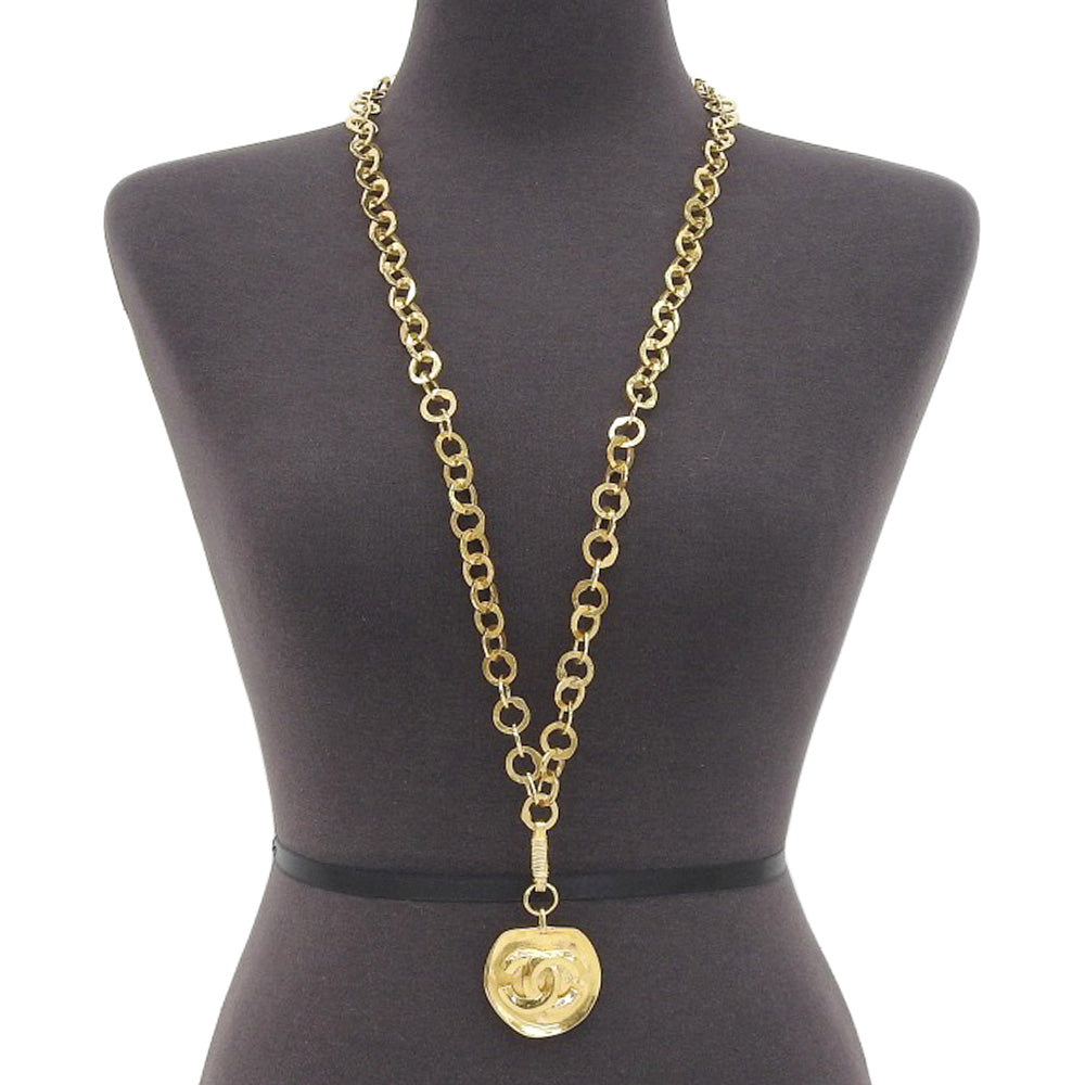 Top Quality Chanel Coco Mark Long Necklace Vintage 96P