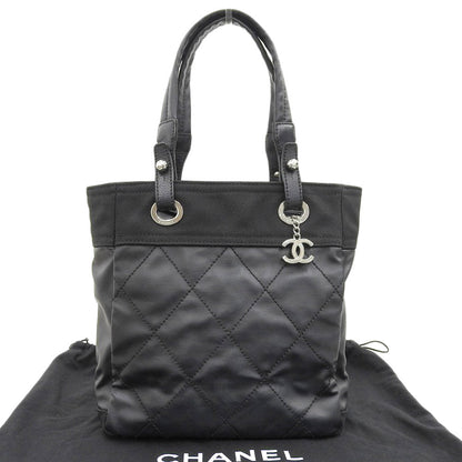 Top Quality Chanel Paris Biarritz PM Leather Canvas Handbag A34208