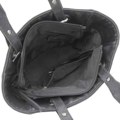 Top Quality Chanel Paris Biarritz PM Leather Canvas Handbag A34208