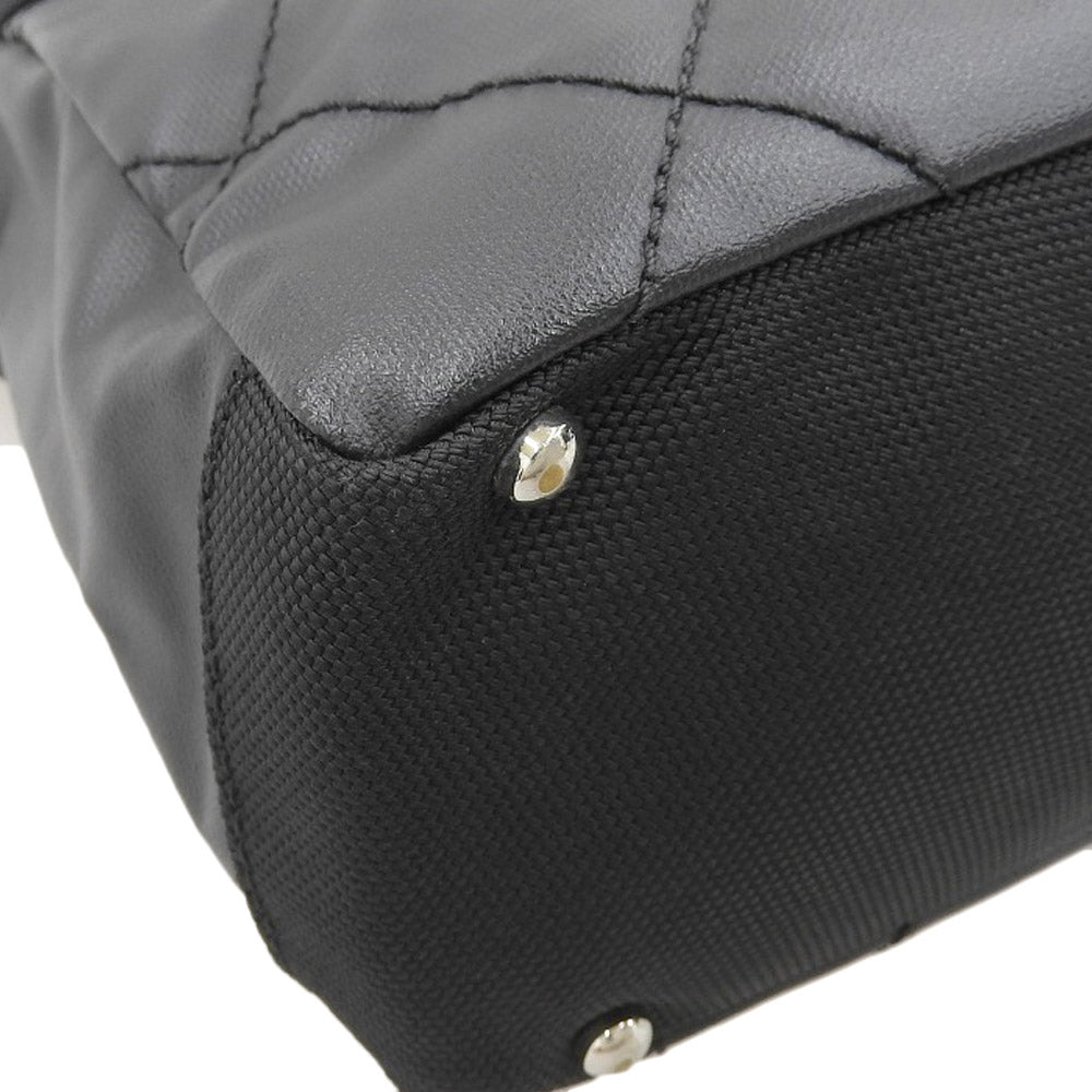 Top Quality Chanel Paris Biarritz PM Leather Canvas Handbag A34208