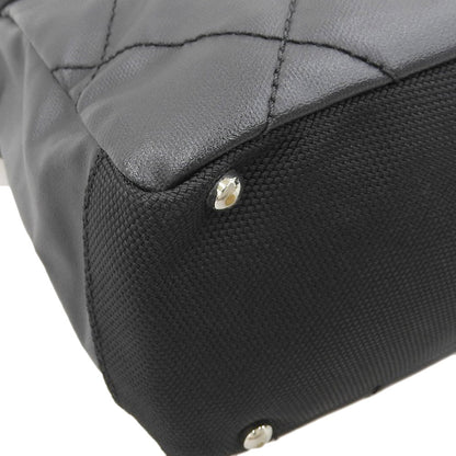 Top Quality Chanel Paris Biarritz PM Leather Canvas Handbag A34208
