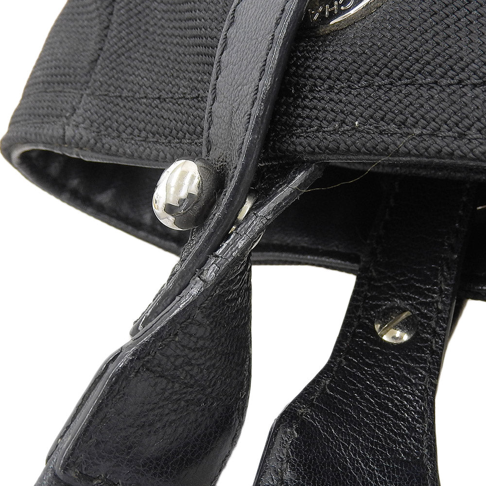 Top Quality Chanel Paris Biarritz PM Leather Canvas Handbag A34208