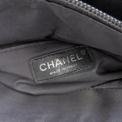 Top Quality Chanel Paris Biarritz PM Leather Canvas Handbag A34208