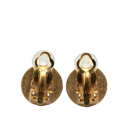 Top Quality Chanel Vintage Coco Mark Earrings Gold