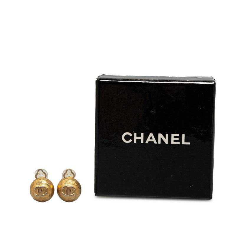 Top Quality Chanel Vintage Coco Mark Earrings Gold