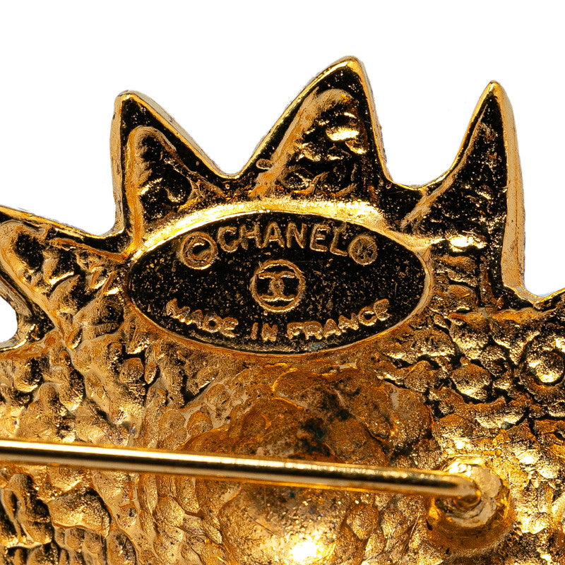 Top Quality Chanel Lion Motif Brooch Gold
