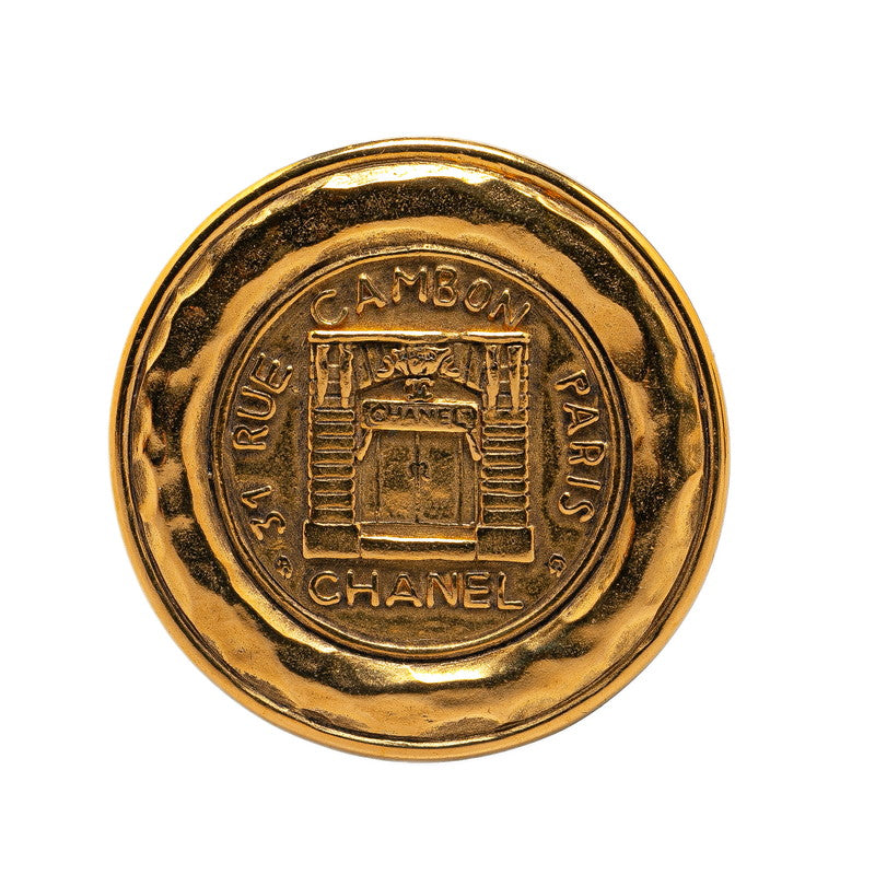 Top Quality Chanel Cambon Gold Plated Brooch