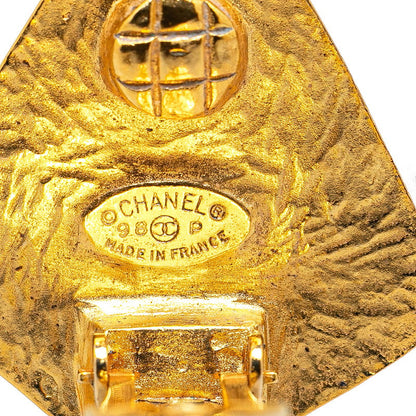 Top Quality Chanel Vintage Coco Mark Earrings Gold