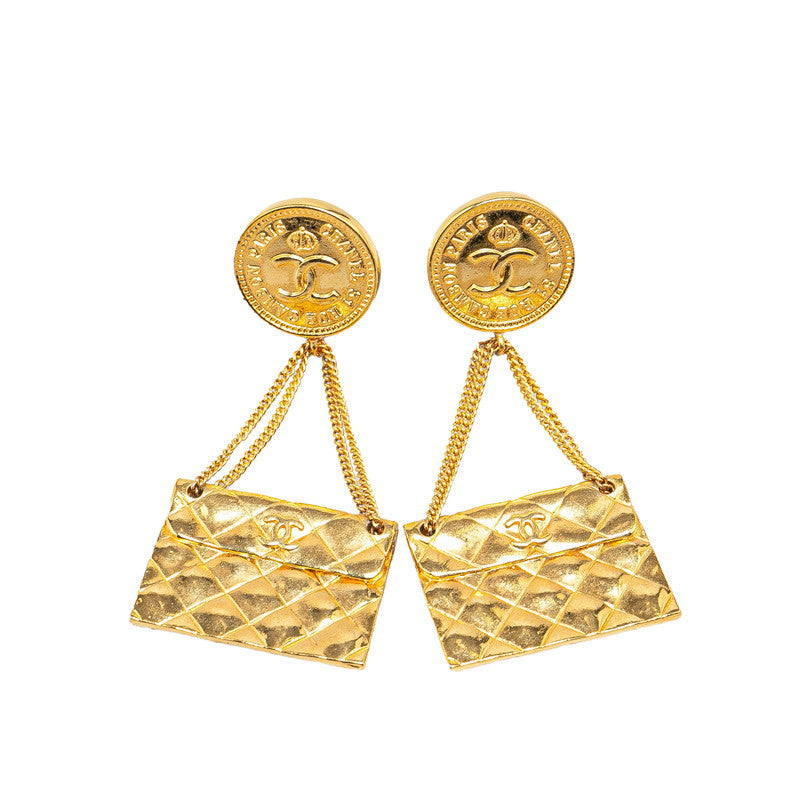 Top Quality Chanel Coco Mark Matelasse Bag Earrings