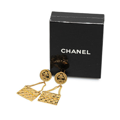 Top Quality Chanel Coco Mark Matelasse Bag Earrings