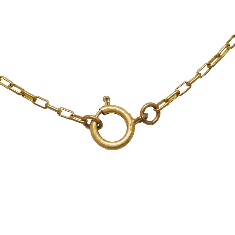 Top Quality Chanel Vintage Coco Mark Medal Necklace Gold Plated