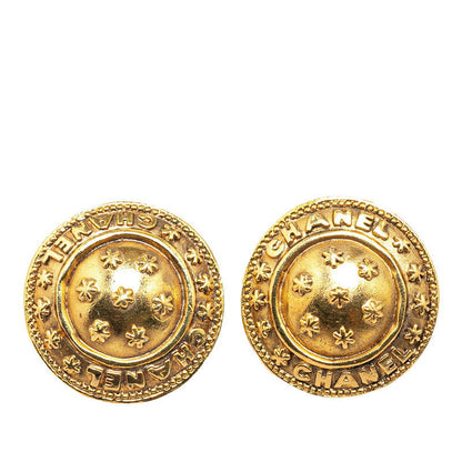 Top Quality Chanel Vintage Logo Gold Cuffs