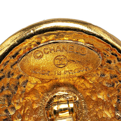 Top Quality Chanel Vintage Logo Gold Cuffs