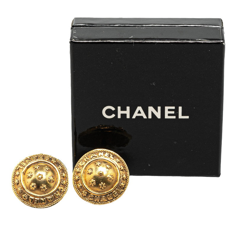 Top Quality Chanel Vintage Logo Gold Cuffs