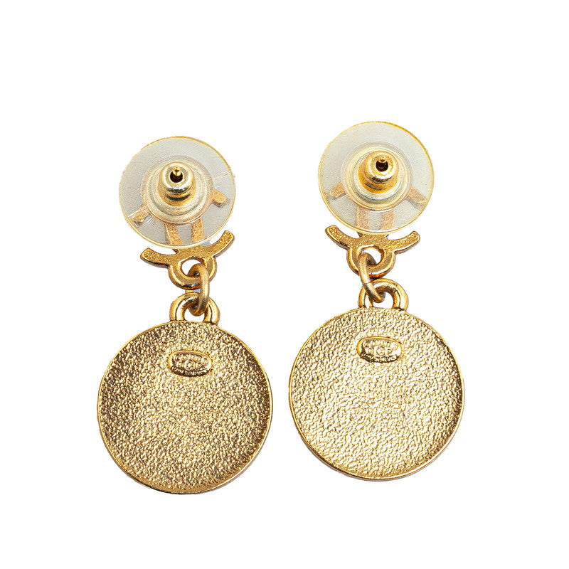 Top Quality Chanel Star Motif Earrings Gold Black
