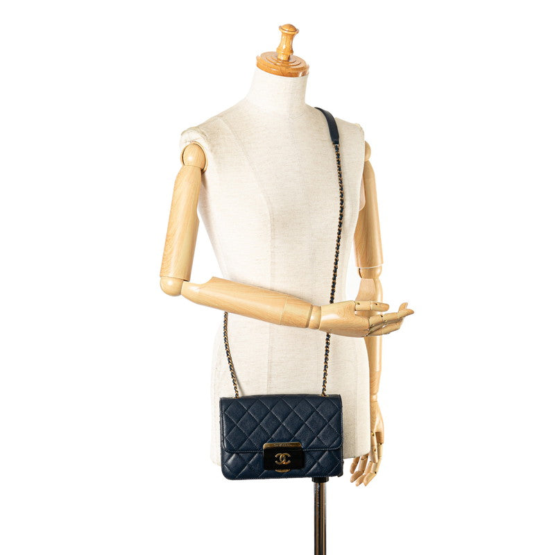 Top Quality Chanel Lambskin Coco Mark Matelasse Shoulder Bag