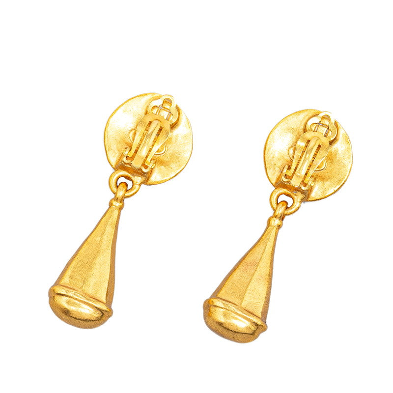 Top Quality Chanel Vintage Coco Mark Earrings Gold Plated