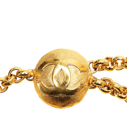 Top Quality Chanel Vintage Coco Mark Belt Gold Plated