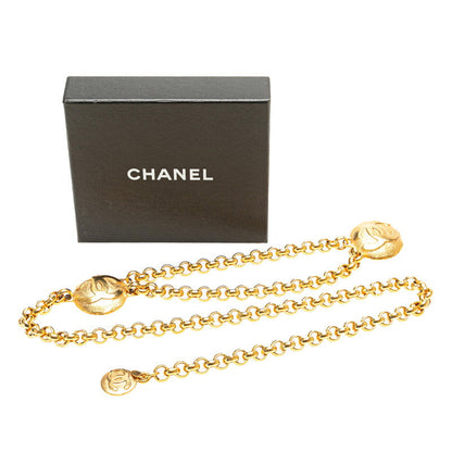 Top Quality Chanel Vintage Coco Mark Belt Gold Plated