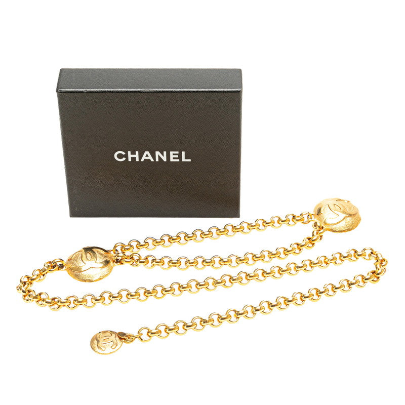 Top Quality Chanel Vintage Coco Mark Belt Gold Plated