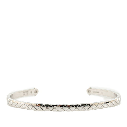 Top Quality Chanel Matelasse Coco Crush Bracelet K18WG White Gold