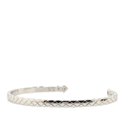 Top Quality Chanel Matelasse Coco Crush Bracelet K18WG White Gold