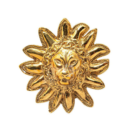 Top Quality Chanel Lion Motif Brooch Gold